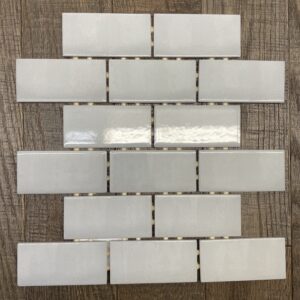 Canvas La Belle Air Polished 2 x 4 in. Brick Ceramic Mosaic Tile